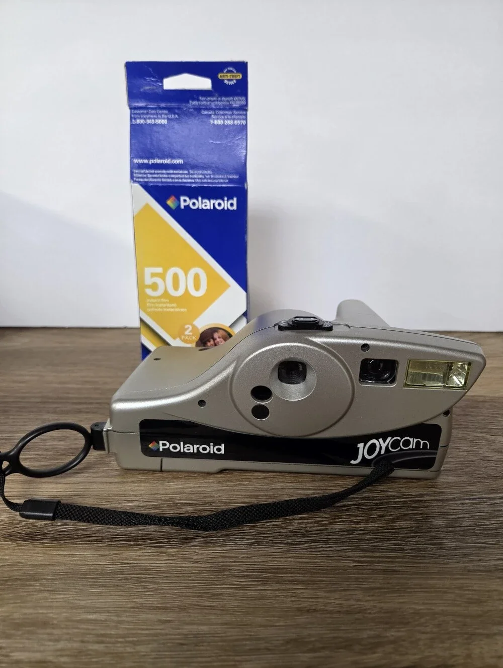 Polaroid JOYCam Silver Instant Camera with Black Accents